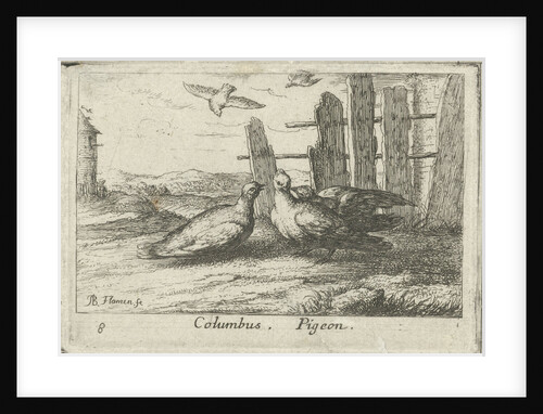 Two doves near a gate by Louis XIV King of France