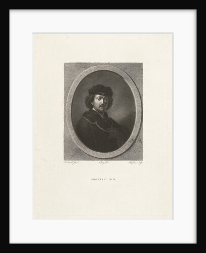 Portrait of man with hat and necklace by Chery