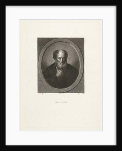 Portrait of an old man with beard by Lambertus Antonius Claessens