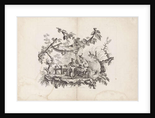 Chinese dwellings and figures. Suite of six prints. I. Pillement inv. F. A. Aveline sc. London by I Pillement, a Paris chez Bashan, France by Jean Baptiste Pillement