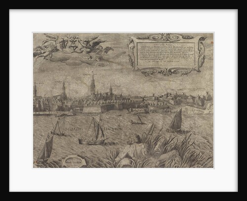 Antwerp seen from the Scheldt, Belgium by Albertus van Oostenrijk