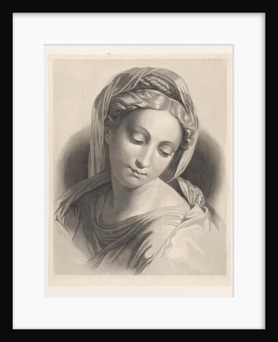 Portrait of an unknown man in profile to the right by Madonna. Dirk Jurriaan Sluyter