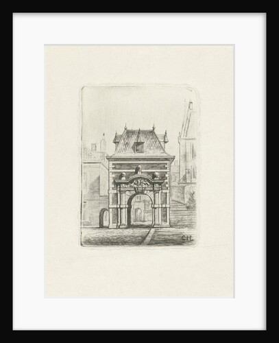 Archway on the Binnenhof in The Hague by Cornelis Johan Laarman