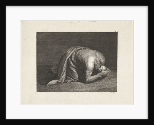 Study of a stooped man by Edelinck