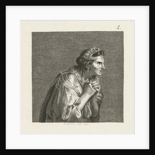 Woman in antique dress by Charles Le Brun