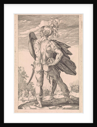 Marcus Valerius Corvus, Keijzer by Hendrick Goltzius