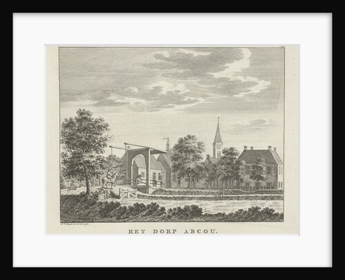 View of the village Abcoude by Jan Evert Grave