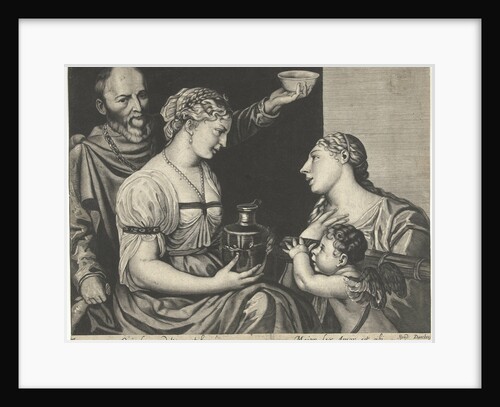 Two lovers with Cupid and Venus by Titiaan