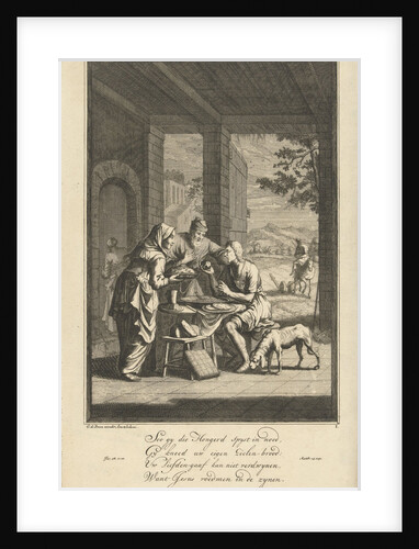 Feeding the hungry by Gerrit de Broen Sr.