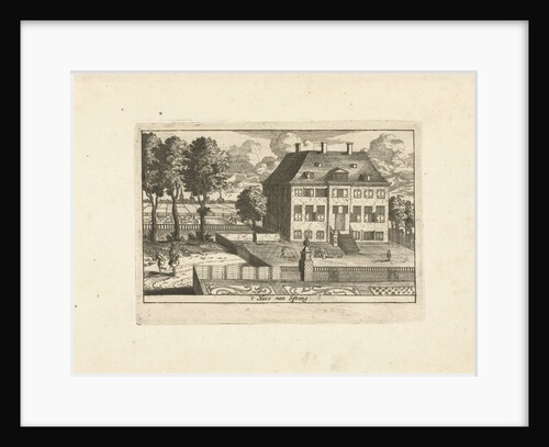 Country house with falconer by Cornelis Elandts