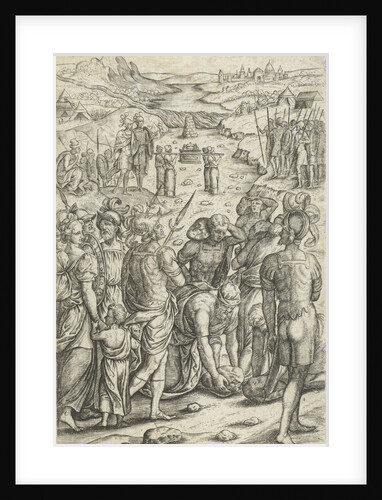 Israelites cross the Jordan by Pieter van der Borcht I
