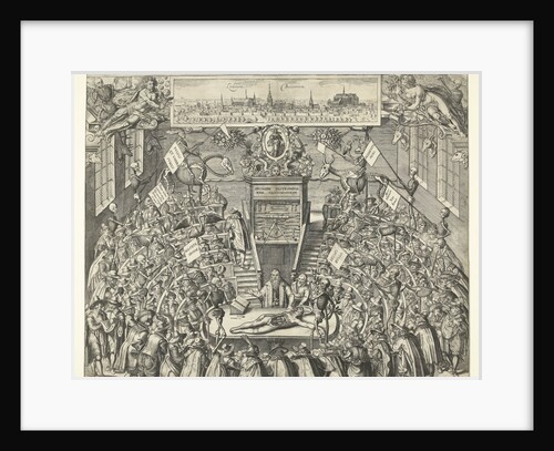 Israelites cross the Jordan by Theatrum anatomicum van Leidse Academie