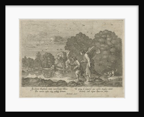 Tobias and the Angel in a river by Anonymous