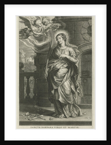 Saint Barbara as martyr by Schelte Adamsz. Bolswert