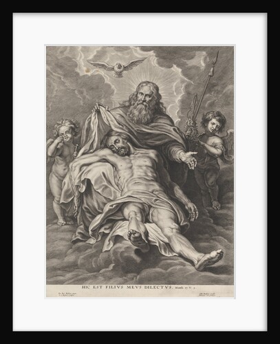 Holy Trinity and angels with instruments of the Passion by Gillis Hendricx