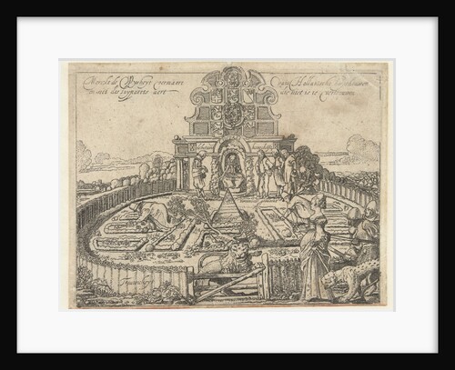 Allegory of the unreliability of Spain and the freedom and prosperity of the Seven Provincien, the Dutch Garden by Willem Pietersz. Buytewech