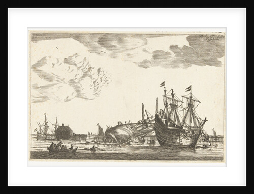 Two ships are ready for repair by Reinier Nooms