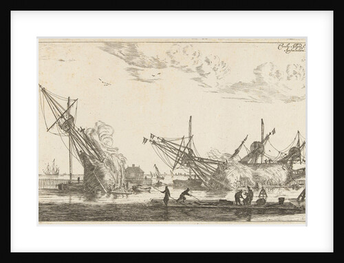 Waterproofing of the hulls of three flute ships by Reinier Nooms