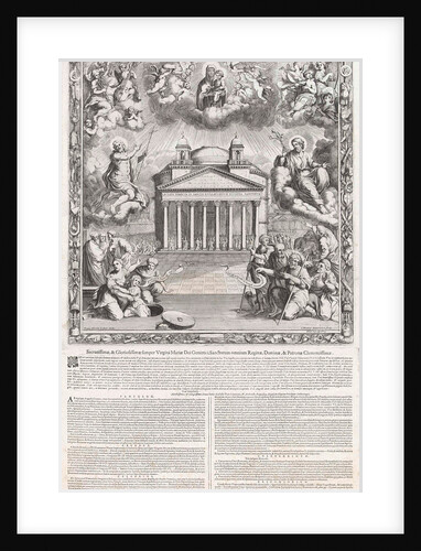 Allegory of the interior of the Pantheon in Rome, Italy, as a Christian church by Pope Boniface IV, Gommarus Wouters by Reverenda Camera Apostolica Roma