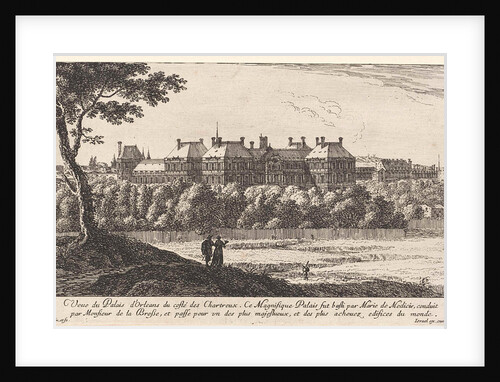 View of the Palais du Luxembourg in Paris, France by Israël Silvestre