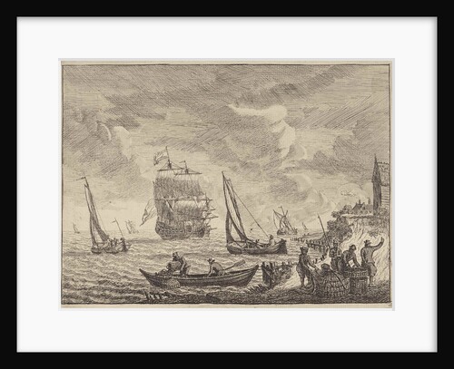 Seascape with boats offshore by Adam Silo