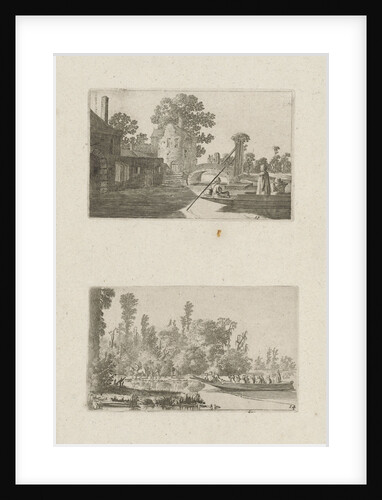 Ferry near an archway by Gillis van Scheyndel I