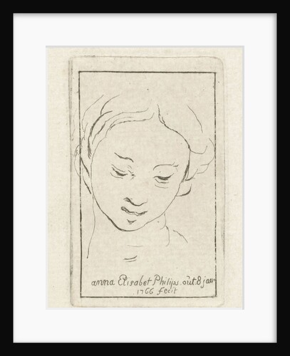 Self-portrait at the age of 8 by Anna Elisabeth Philips