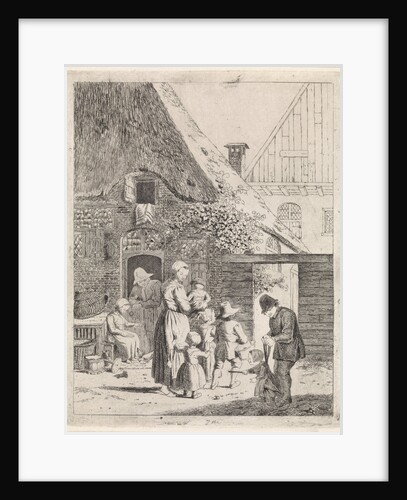 Farmers and farm children by Johannes Christiaan Janson