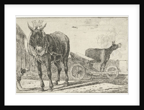 Two donkeys by Jan van den Hecke I