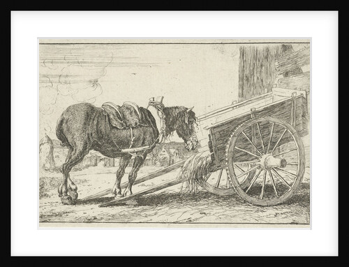 Horse with a cart by Jan van den Hecke I