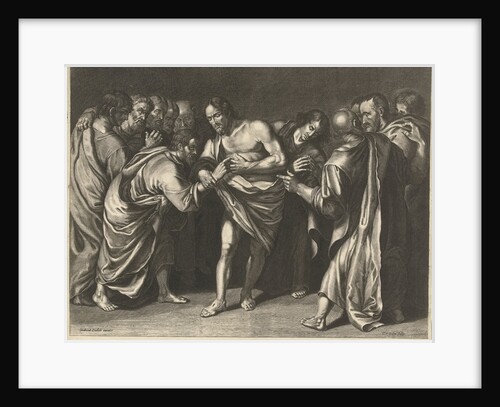 Doubting Thomas touching Christ's wound by Cornelis van Dalen I