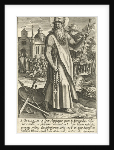 Saint William of Aquitaine by Adriaen Collaert