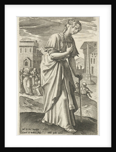 The bleeding woman by Cornelis Kiliaan