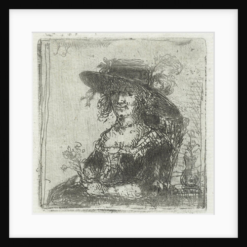 Woman with hat by Jan Chalon