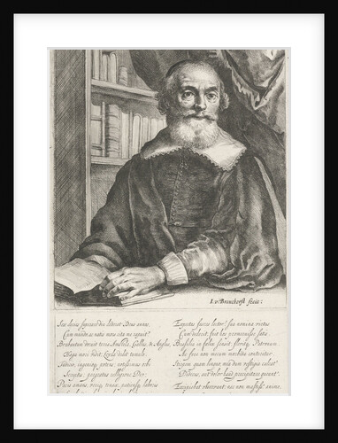 Portrait of Johannes de Laet at the age of sixty by Anonymous