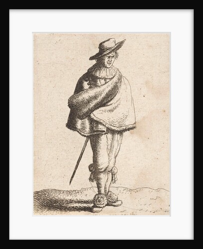 Young man with hat and cloak by Jan Gillisz. van Vliet