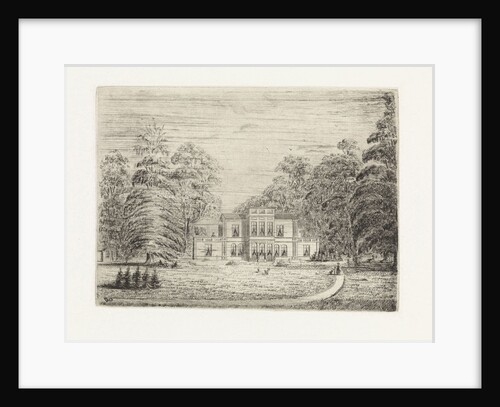 View of a country estate in Baarn by Pieter Cornelis Nicolaas van de Poll