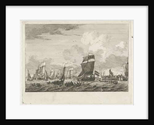 ships heading in Vlaardingen by Gerrit Groenewegen