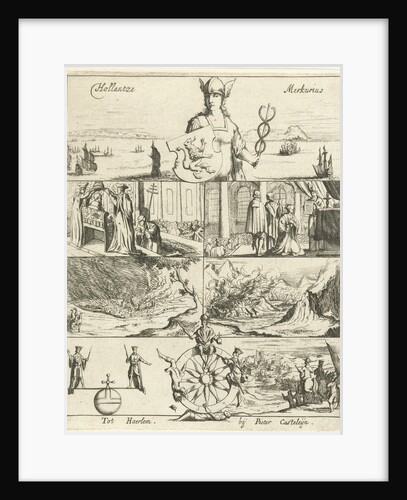 Several events in Europe in the year 1655 awarded by Mercury by Pieter Casteleyn