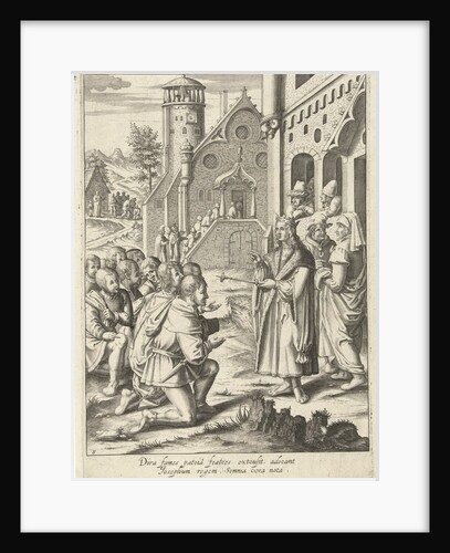 Joseph's brothers come to Egypt by Lucas van Leyden
