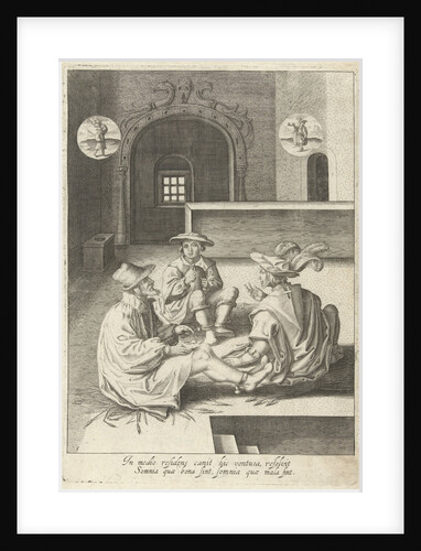 Joseph interprets dreams in prison by Lucas van Leyden