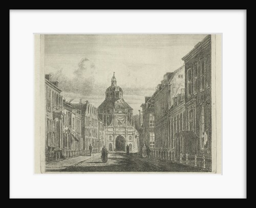 View of the Gate Wittevrouwen Utrecht by Jan van Lokhorst