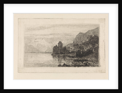 Castle on the Rhine by Elias Stark