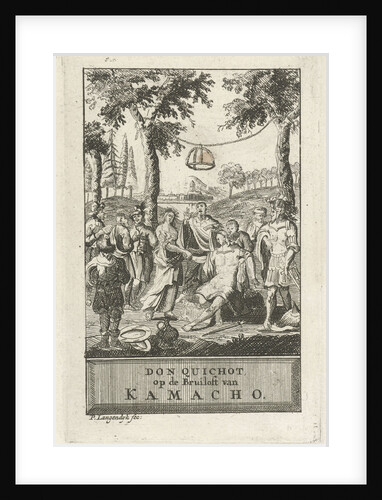 Don Quixote at the wedding of Kamacho by Pieter Langendijk