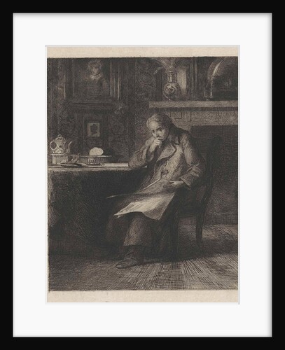 Man reading newspaper by Willem Steelink II