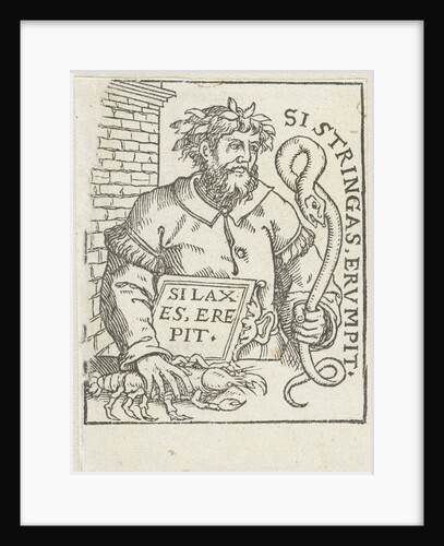 Man with a hose and a lobster by Anonymous