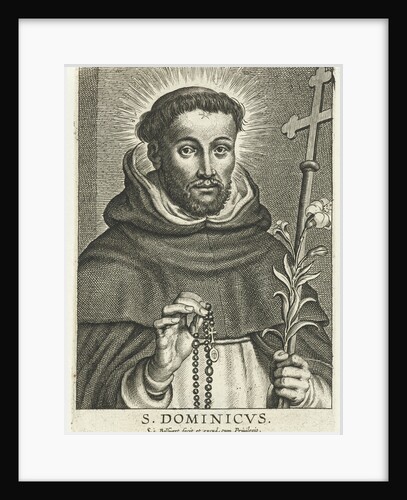 St. Dominic with rosary and lily by Peter Paul Rubens