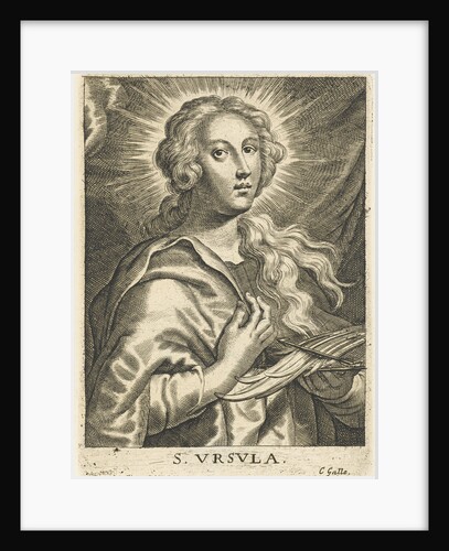 Saint Ursula with two arrows by Cornelis Galle II