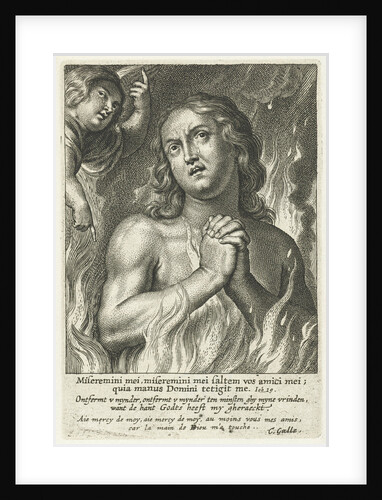 soul in purgatory pray for mercy by Cornelis Galle II