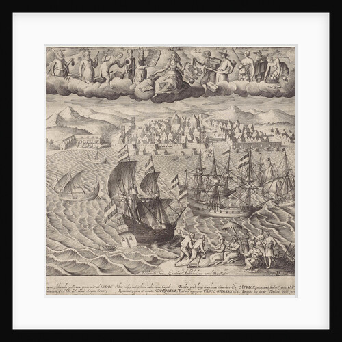 View of the city Bantam by Dirck Pietersz. Voscuyl